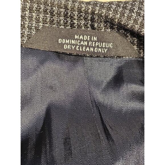 Haggar Clothing Blazer Jacket Mens Sz 44 Houndstooth Pattern Academia Career - Picture 3 of 10